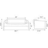 ZUO Horten Sofa Brown