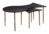 ZUO Norden Coffee Table Set (2-Piece) Black & Bronze