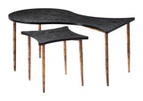ZUO Norden Coffee Table Set (2-Piece) Black & Bronze
