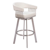 ZUO Bantry Swivel Barstool White