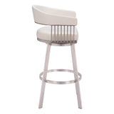 ZUO Bantry Swivel Barstool White