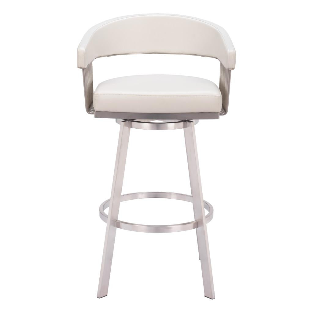 ZUO Bantry Swivel Barstool White