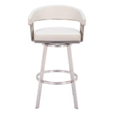 ZUO Bantry Swivel Barstool White