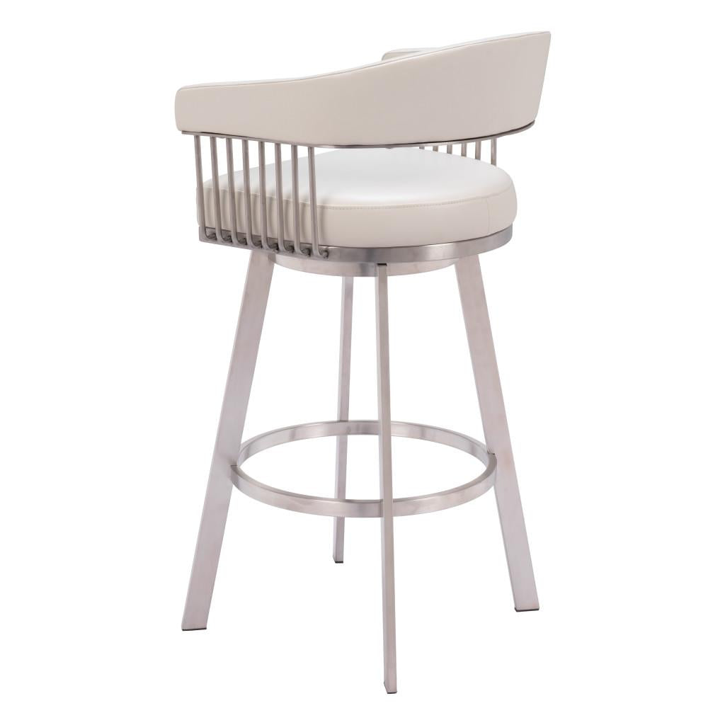 ZUO Bantry Swivel Barstool White
