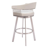 ZUO Bantry Swivel Barstool White