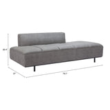 ZUO Confection Sofa Gray