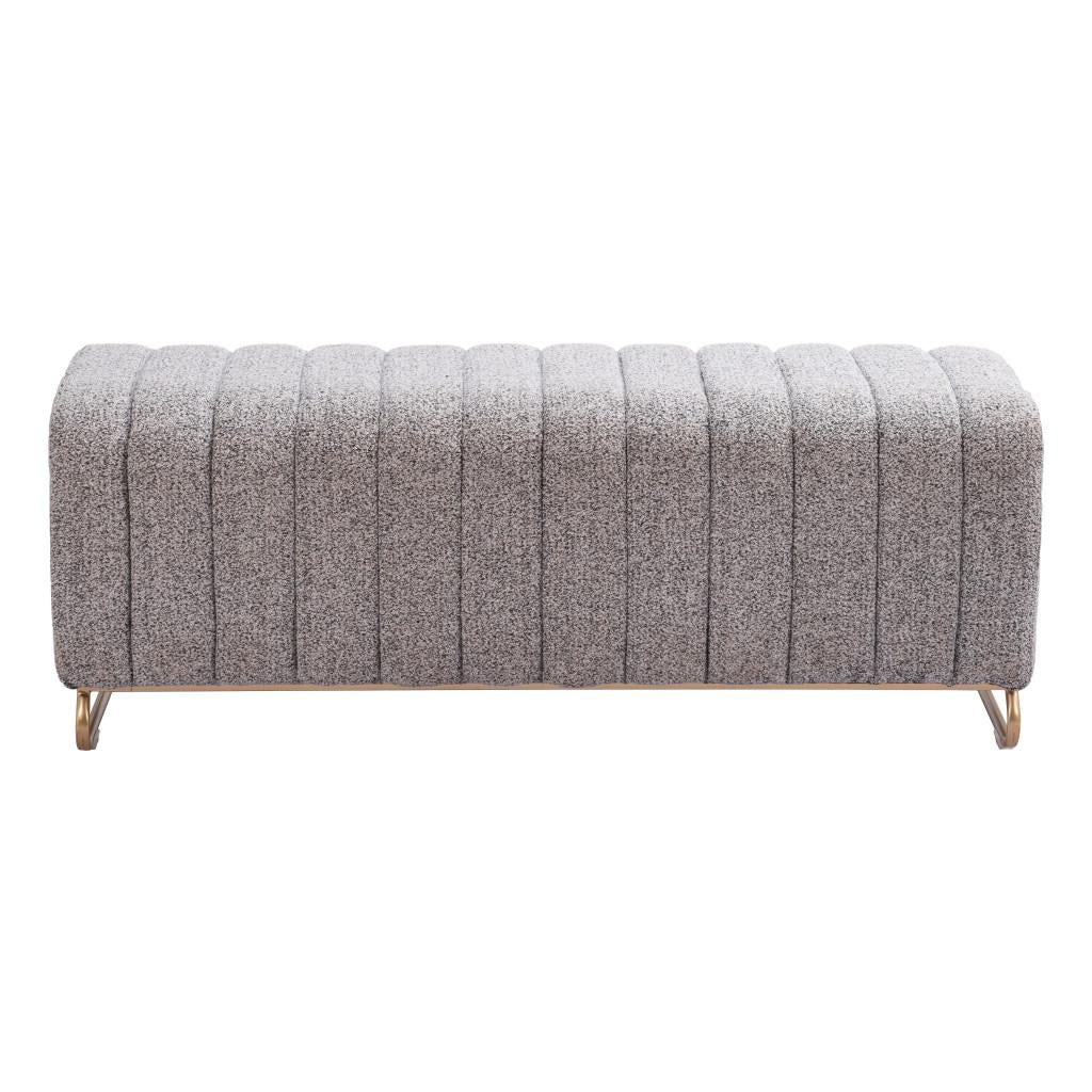 ZUO Pender Bench Stone Gray