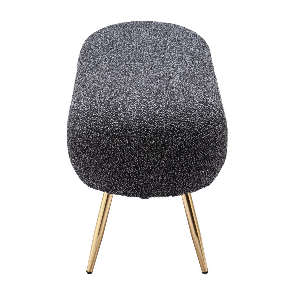 ZUO Creek Bench Glitter Black