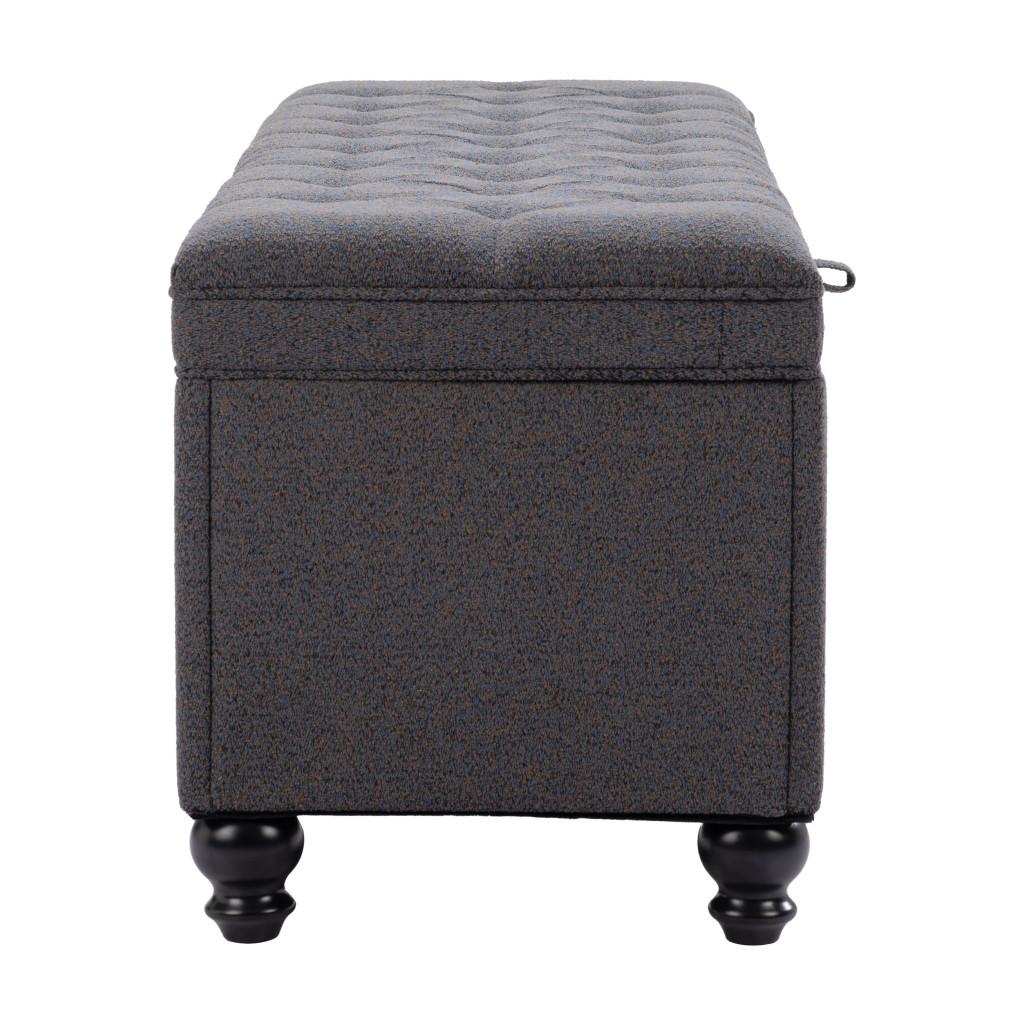 ZUO Halifax Storage Bench Gravel Gray