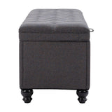 ZUO Halifax Storage Bench Gravel Gray