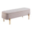 ZUO Lebreton Storage Bench Oatmeal Beige