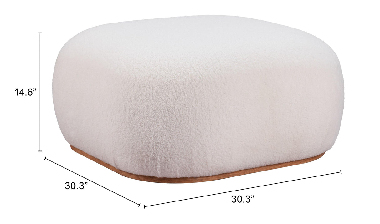 ZUO Azua Ottoman Cream