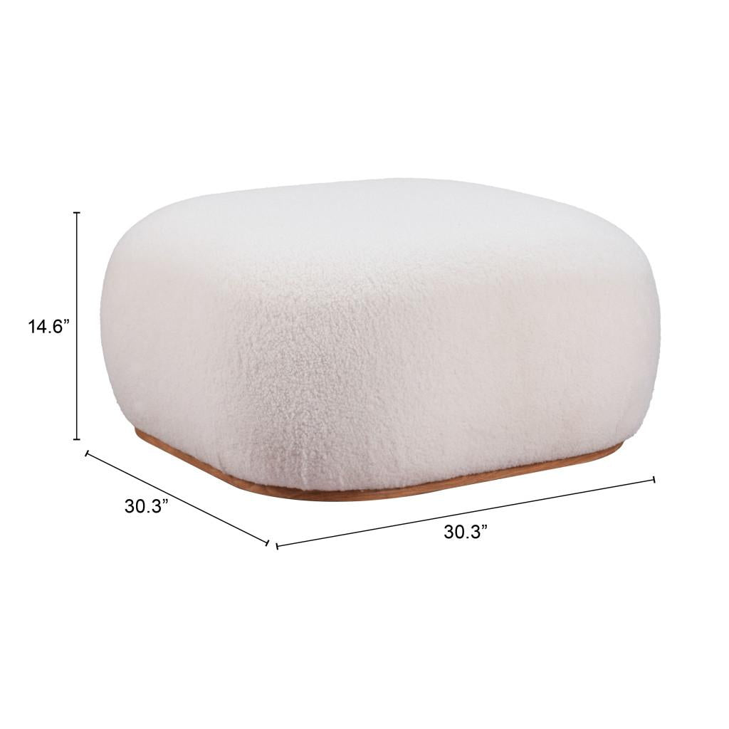 ZUO Azua Ottoman Cream