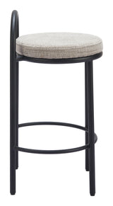 ZUO Sisal Counter Stool (Set of 2) Beige Tweed