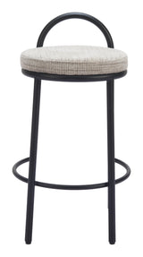 ZUO Sisal Counter Stool (Set of 2) Beige Tweed