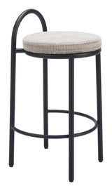 ZUO Sisal Counter Stool (Set of 2) Beige Tweed