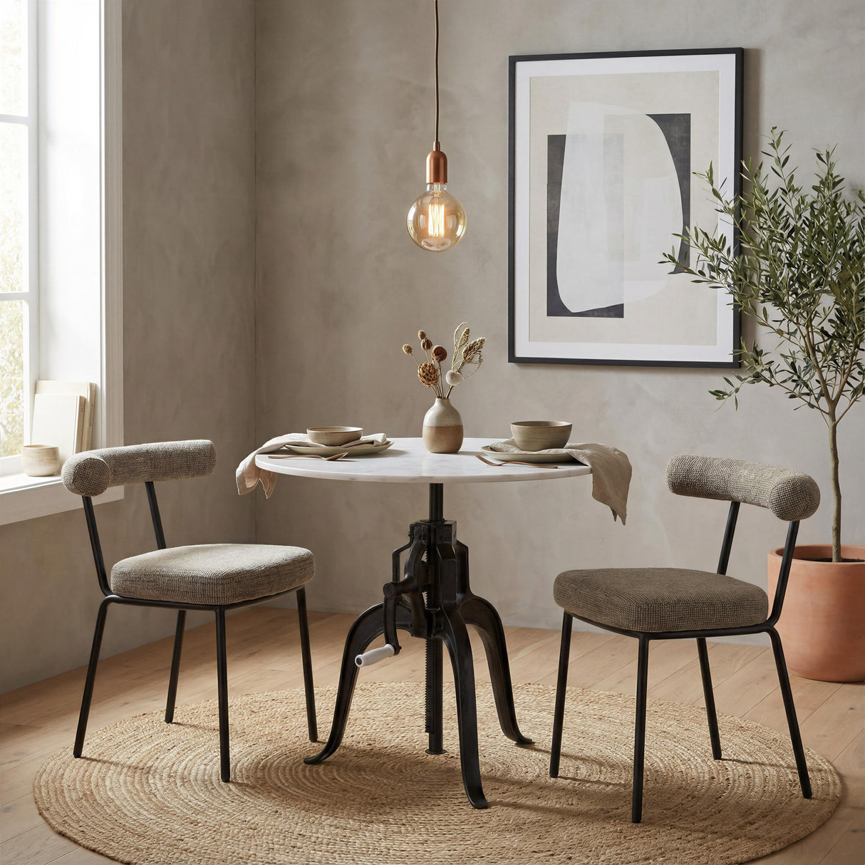 ZUO Kede Dining Chair (Set of 2) Green Tweed