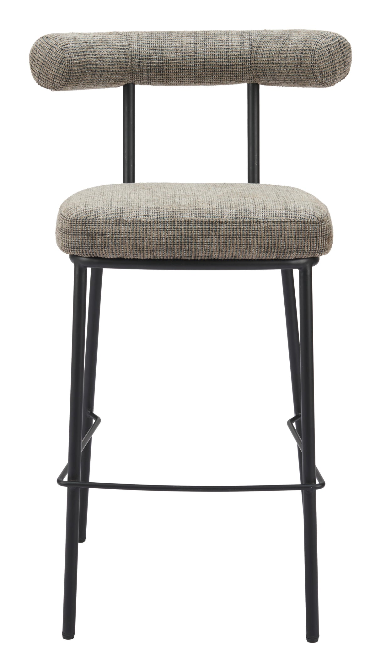 ZUO Kede Barstool Green Tweed