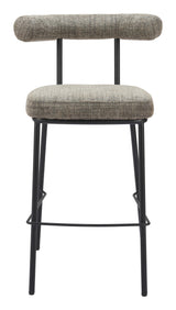 ZUO Kede Barstool Green Tweed