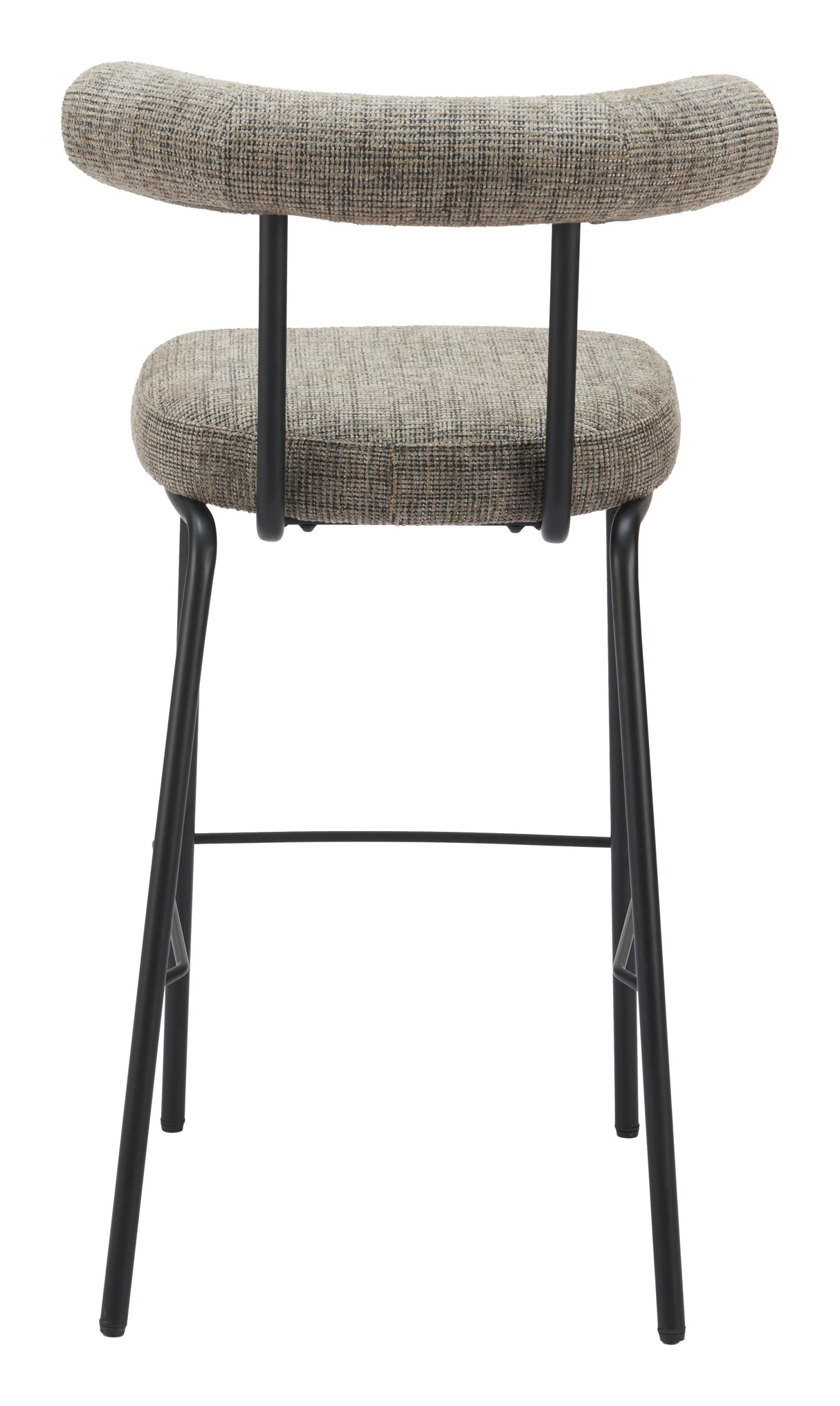 ZUO Kede Barstool Green Tweed