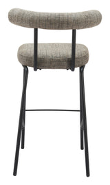ZUO Kede Barstool Green Tweed