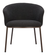 ZUO Essen Dining Chair Black & Bronze