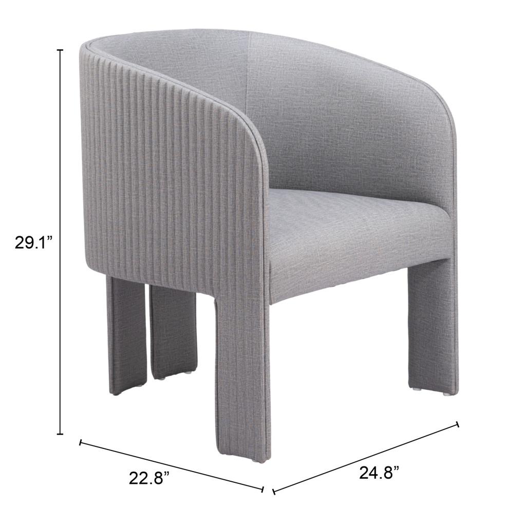 ZUO Hull Accent Chair Slate Gray