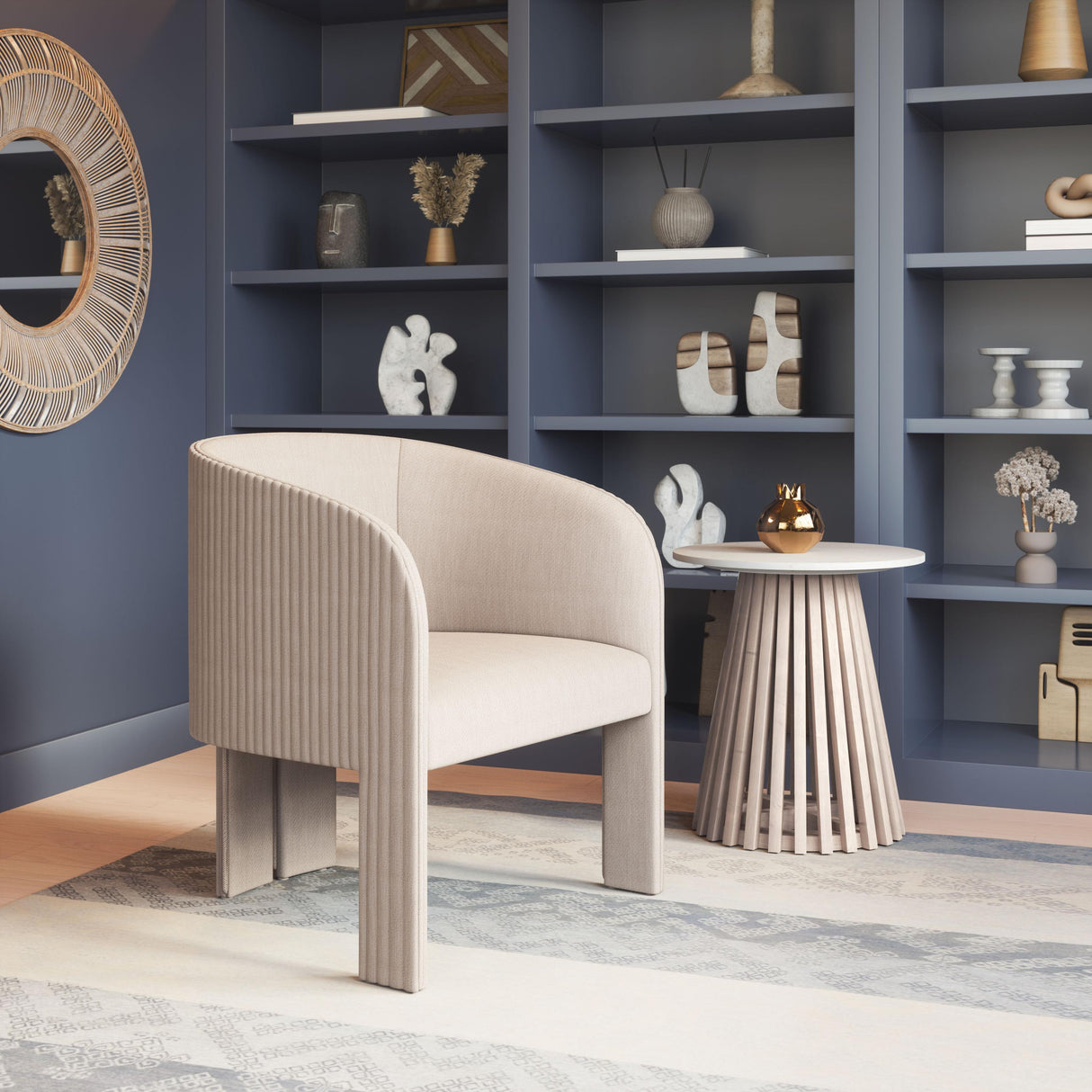 ZUO Hull Accent Chair Beige