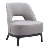 ZUO Mistley Accent Chair Gray