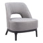 ZUO Mistley Accent Chair Gray