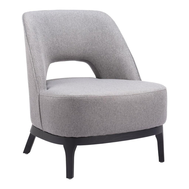 ZUO Mistley Accent Chair Gray