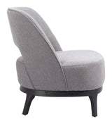 ZUO Mistley Accent Chair Gray