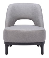 ZUO Mistley Accent Chair Gray
