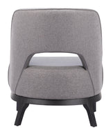 ZUO Mistley Accent Chair Gray