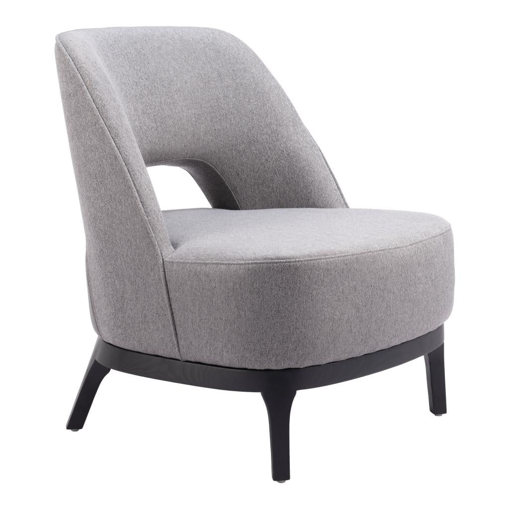 ZUO Mistley Accent Chair Gray