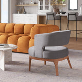 ZUO Penryn Accent Chair Slate Gray