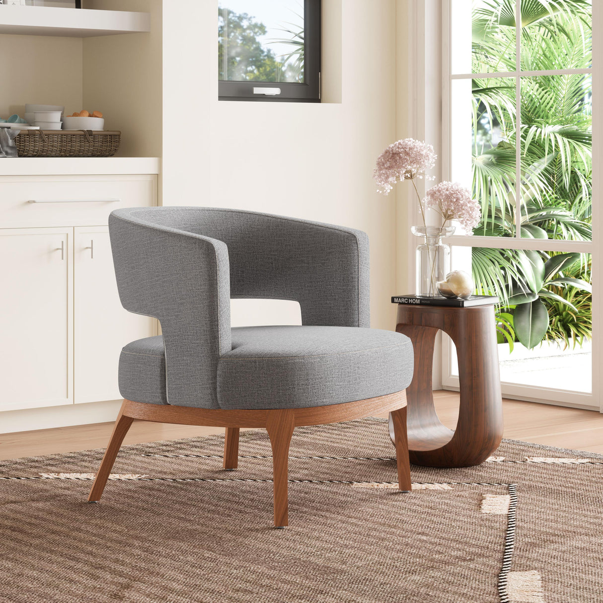 ZUO Penryn Accent Chair Slate Gray