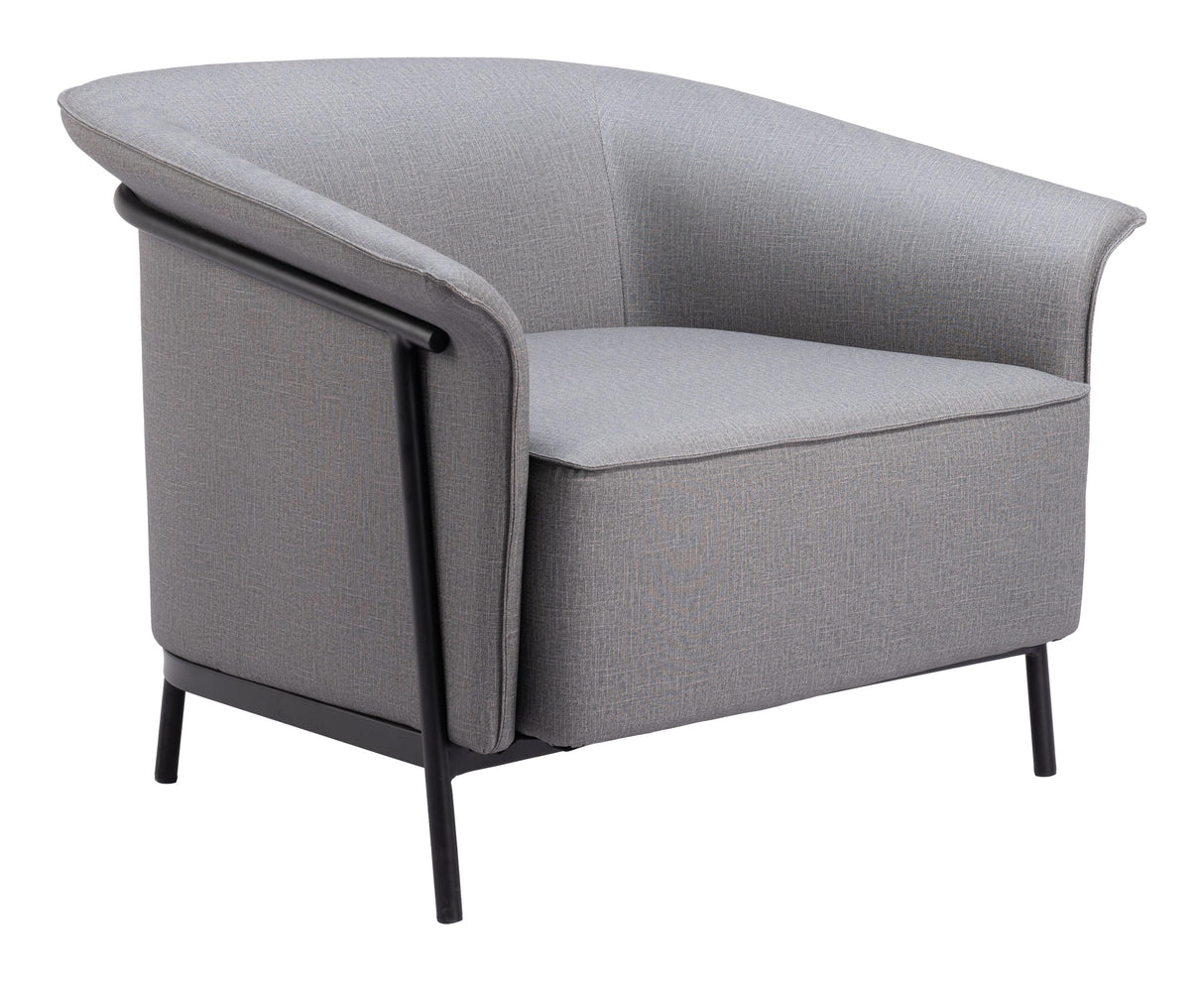 ZUO Burry Accent Chair Slate Gray