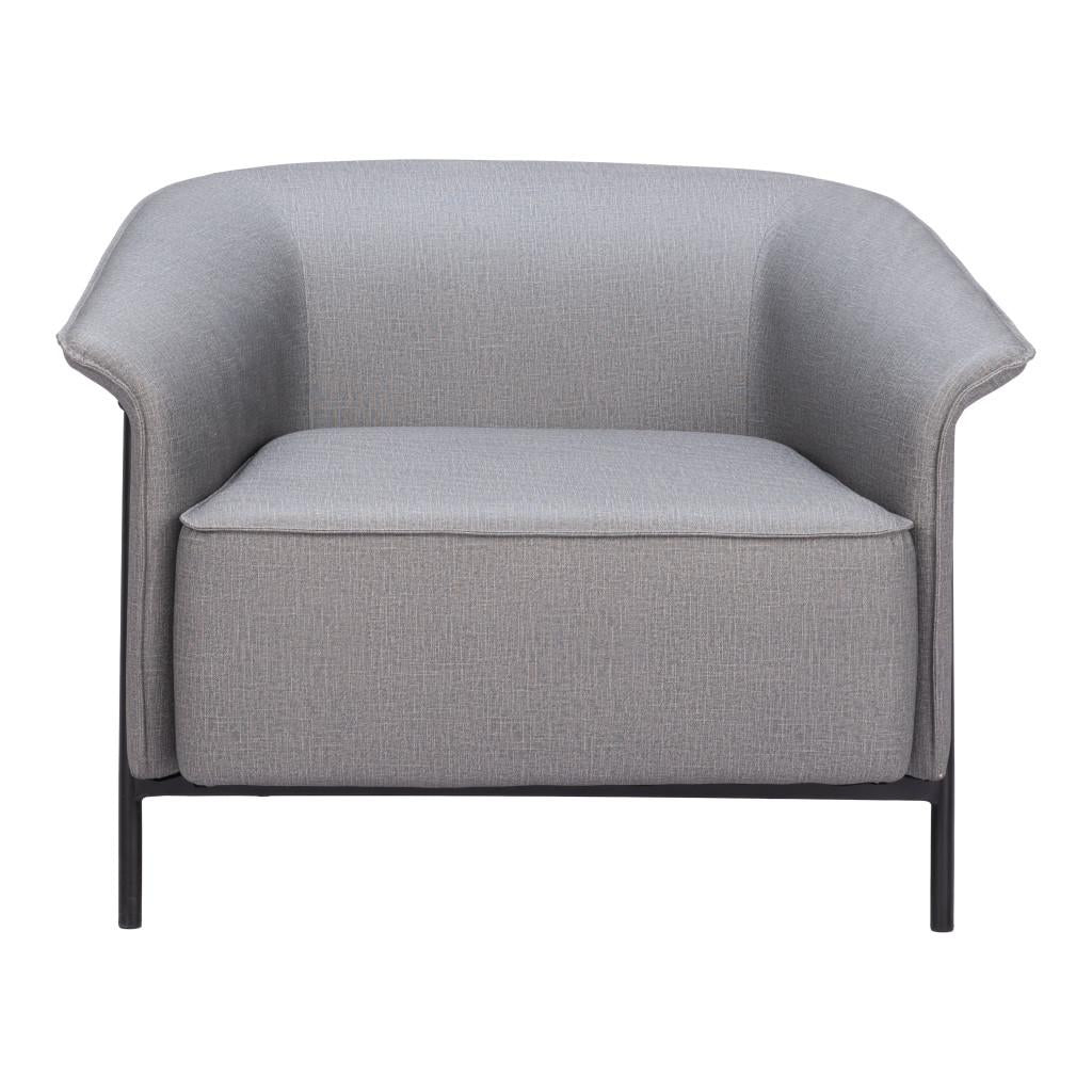 ZUO Burry Accent Chair Slate Gray