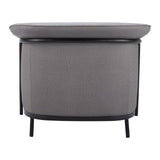 ZUO Burry Accent Chair Slate Gray