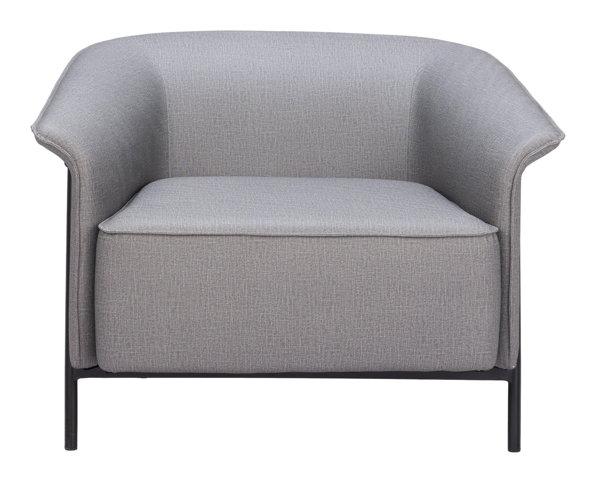 ZUO Burry Accent Chair Slate Gray