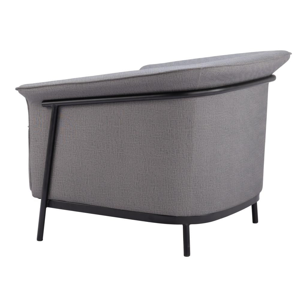 ZUO Burry Accent Chair Slate Gray