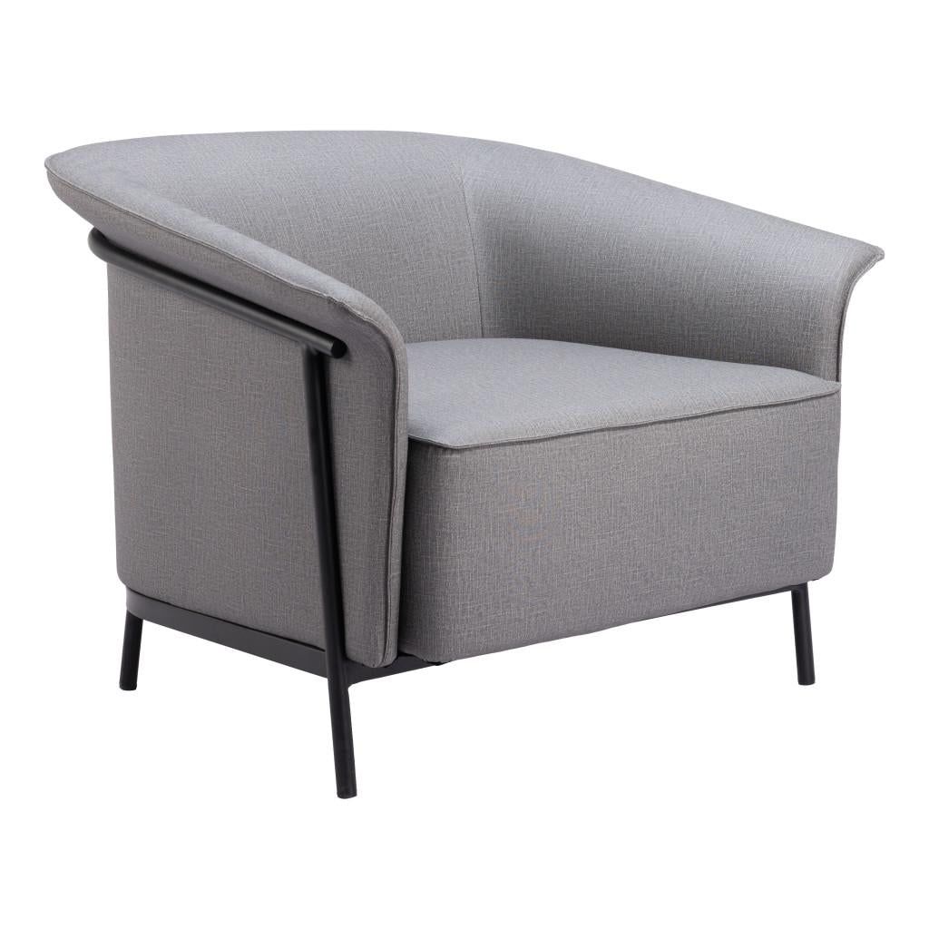 ZUO Burry Accent Chair Slate Gray