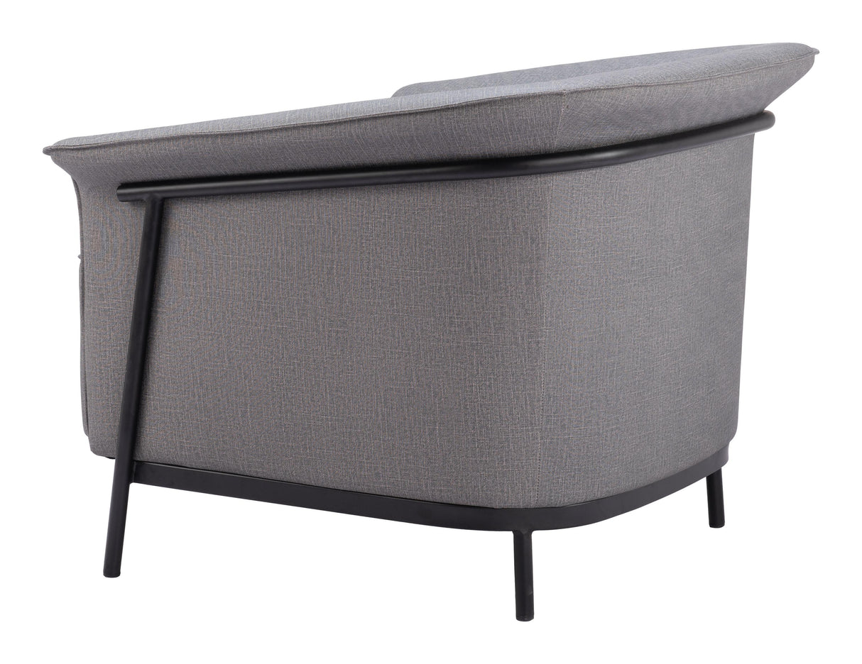 ZUO Burry Accent Chair Slate Gray