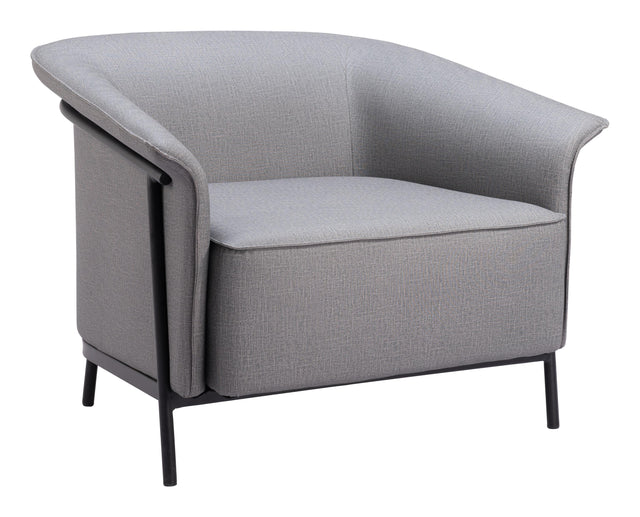 ZUO Burry Accent Chair Slate Gray