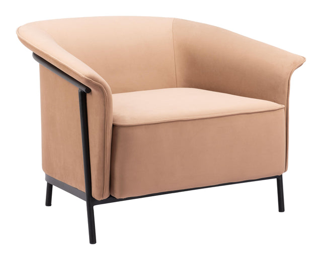 ZUO Burry Accent Chair Tan