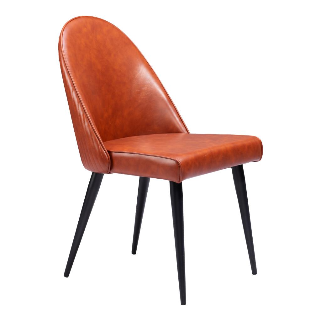 ZUO Silloth Armless Dining Chair (Set of 2) Brown