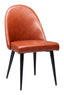 ZUO Silloth Armless Dining Chair (Set of 2) Brown