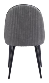 ZUO Silloth Armless Dining Chair (Set of 2) Gray