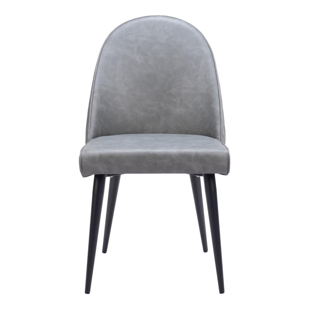 ZUO Silloth Armless Dining Chair (Set of 2) Gray